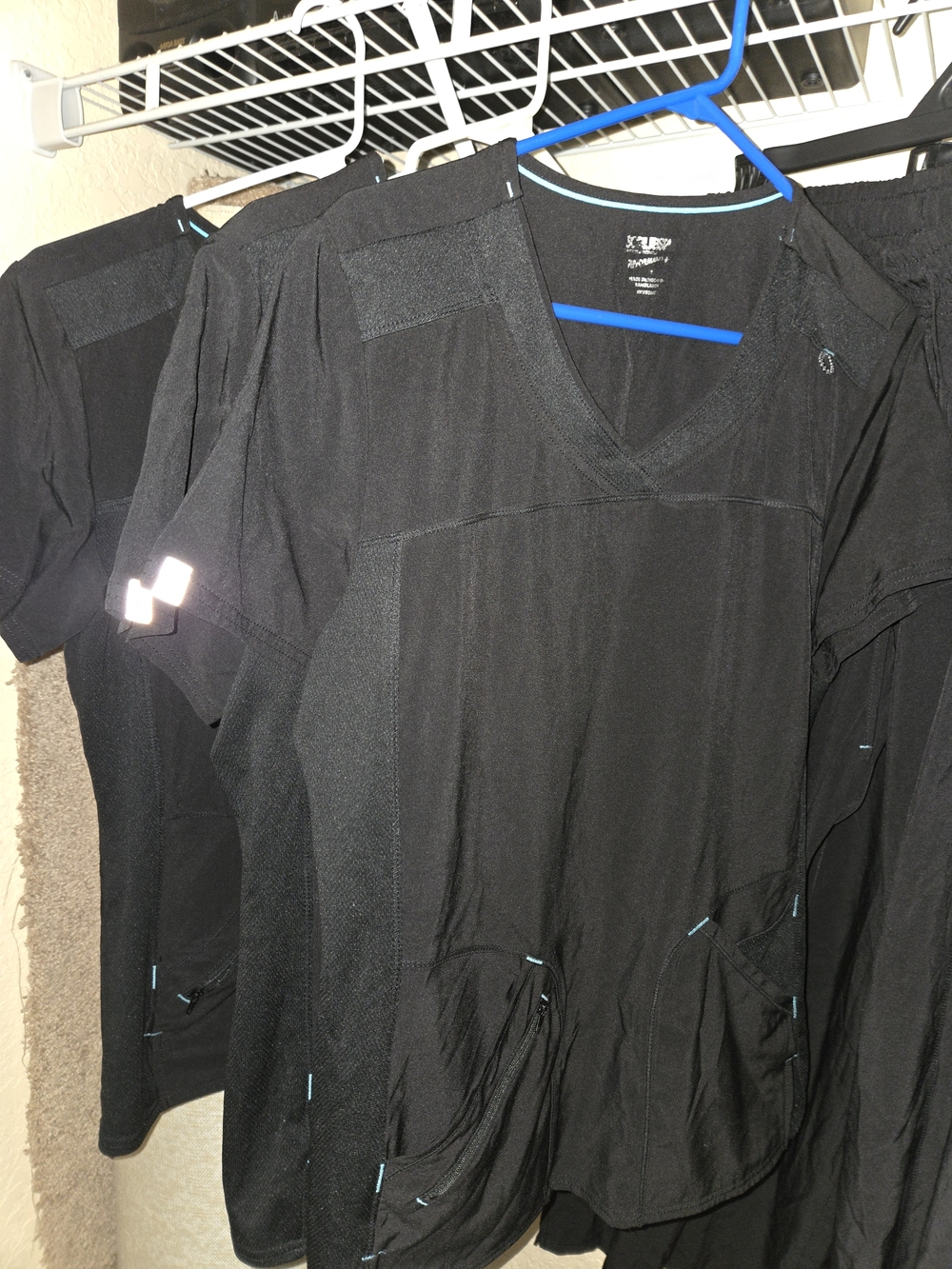 Scrubstar Black V-Neck Performance Scrub Top & Bottoms 3 Sets